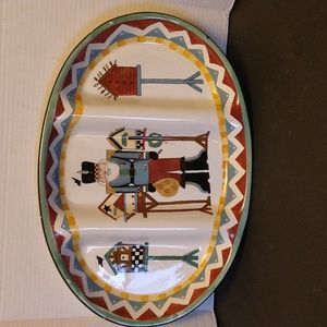 GUC. Nutcracker three sectional serving tray.